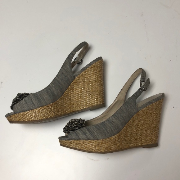 Andrew Geller “May” platform wedge sandels - Picture 3 of 6